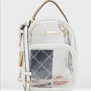 Aldo Transparent and Gold Branscomb Backack
